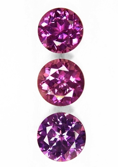 Heated Only 2.5mm 5pcs Lot Round Brilliant Natural Light Pink Sapphire Ceylon